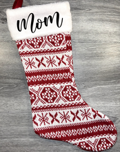 Load image into Gallery viewer, Knit Sweater Christmas Stocking