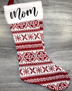 Knit Sweater Christmas Stocking