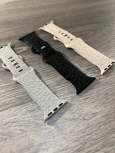 Load image into Gallery viewer, Cream Leopard Engraved 38mm 40mm &amp; 41mm Silicone Apple Watch Bands