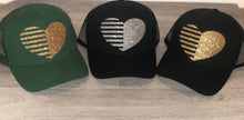 Load image into Gallery viewer, Striped Heart Hat