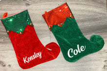 Load image into Gallery viewer, Elf Christmas Stocking