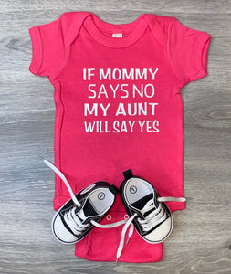 If Mommy Says No My Aunt Will Say Yes Bodysuit
