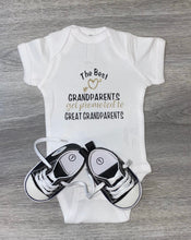 Load image into Gallery viewer, The Best Grandparents get promoted to Great Grandparent Bodysuit