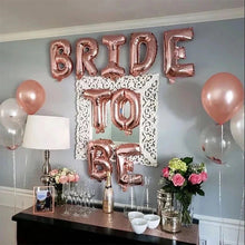 Load image into Gallery viewer, Bride To Be Balloon Set Rose Gold