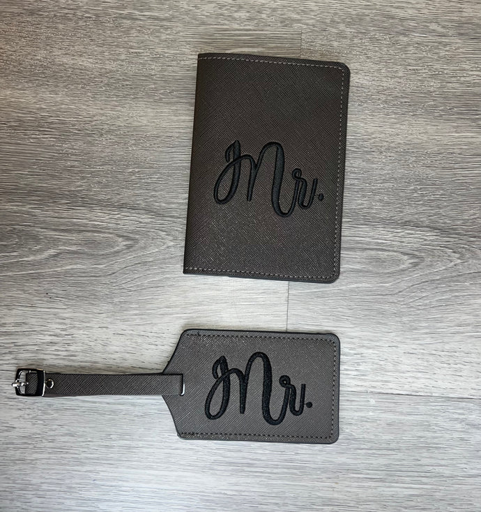Groom Passport Cover & Luggage Tag